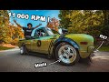 Un moteur  11 000 rpm dans ce datsun 620 incroyable  review