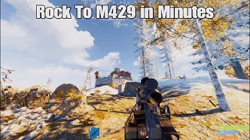 Rust Console Snowball Rock To M249 PVP Montage