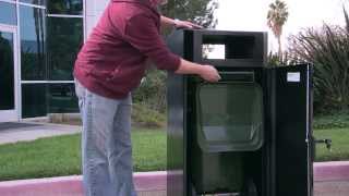 Trash Can Enclosure (Cart Garage) For Wheeled Trash Cans or Recycle Bins