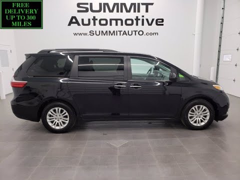 2017 TOYOTA SIENNA XLE 8 PASSENGER BLACK CLEARCOAT WALK AROUND REVIEW 20T236A SOLD! SUMMITAUTO.com
