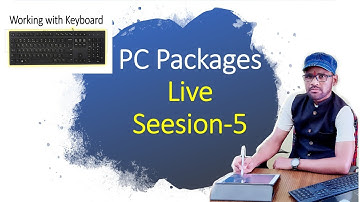 07 oct 2020-Live Session 5- PC packages (Working on Keyboard) by Arvind