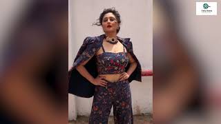 Rashmi Desai Dancing On The Road In Short Skirt