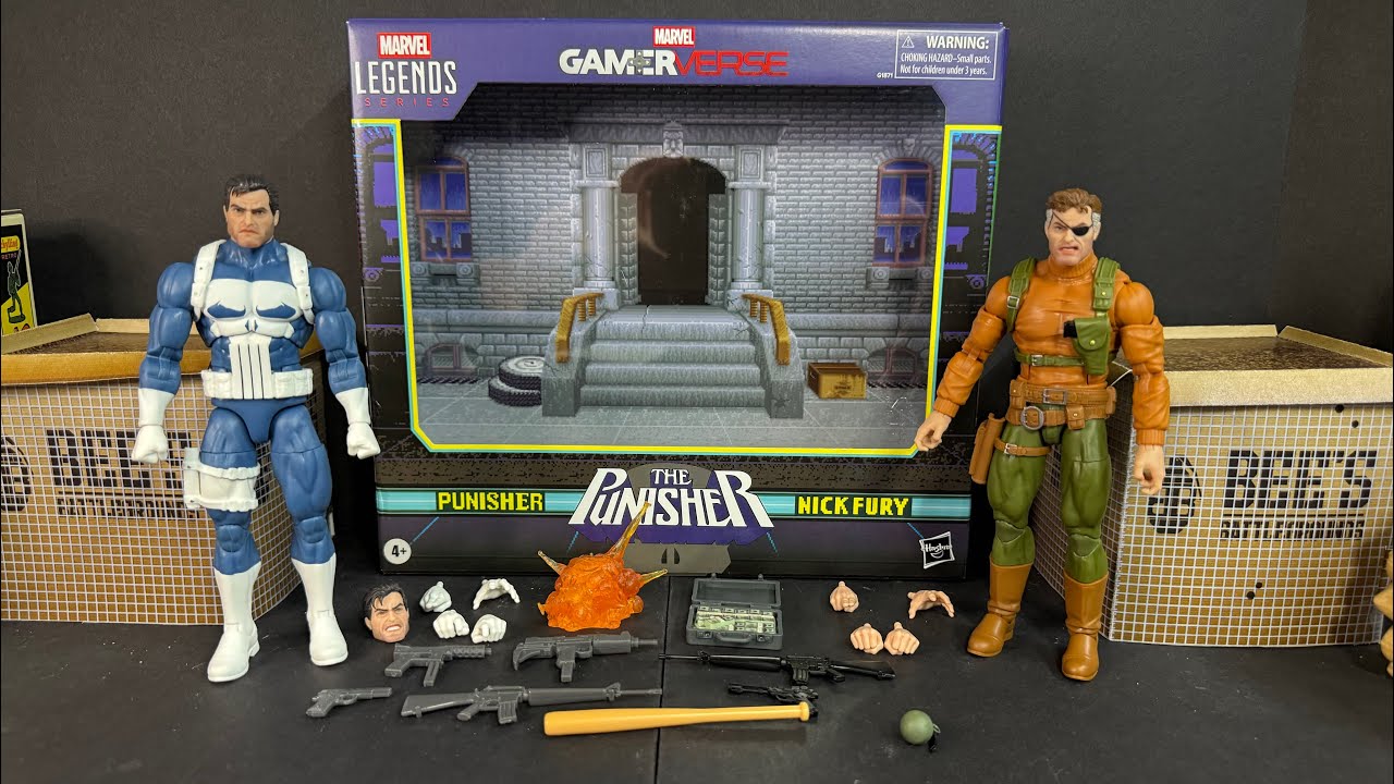 Набор из двух фигурок Каратель и Ник Фьюри от Marvel Legends Gamerverse