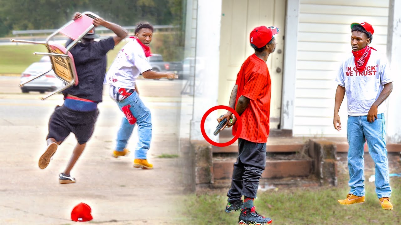 Fake Blood In The Hood Prank! *GONE EXTREMELY WRONG*