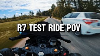 Yamaha R7 POV test ride | Raw sound