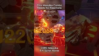 This Mavuika Combo Makes Mono Pyro Pop Off F2P Build 6.4 Spiral Abyss #genshinimpact #genshinshorts
