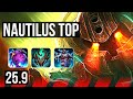 NAUTILUS vs ORNN (TOP) | 800+ games, 5k comeback | NA Master | 25.9