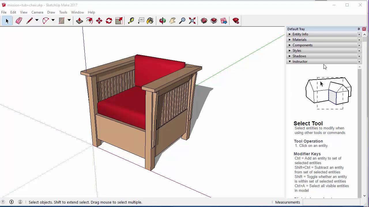 6 Importing Sketchup Furniture Youtube