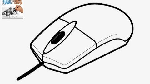 How to draw computer Mouse (VERY EASY TUTORIAL)