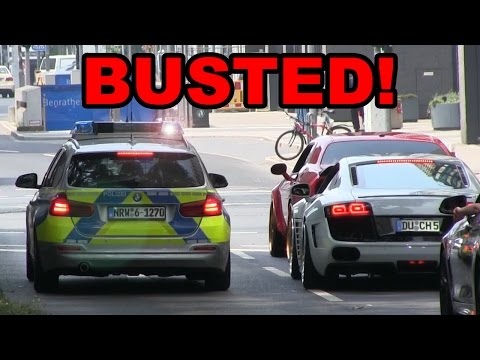 BUSTED BY THE POLICE! | Prior Design Audi R8 & Dodge Challenger Hellcat In Düsseldorf