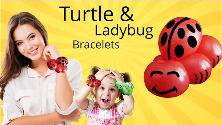 How to Make a  Ladybug or Turtle Bracelet -  Bracelet Balloon #balloonbracelet #balloons