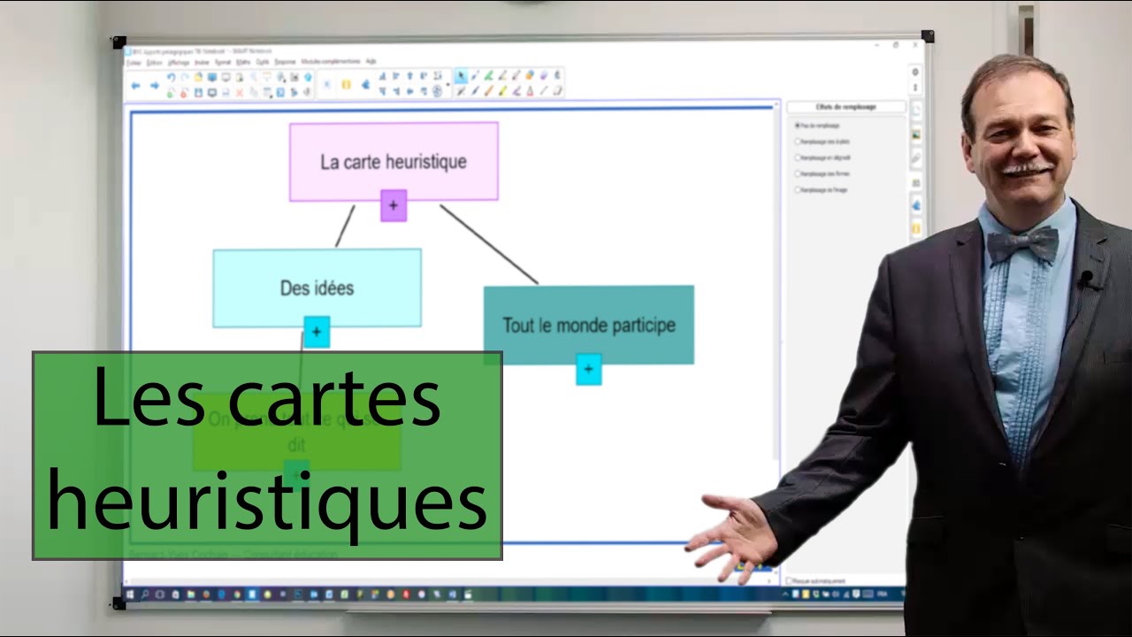 Les cartes heuristiques sur SMART notebook - YouTube