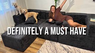 MONVANE L Shaped Boneless Sectional Couch - Review