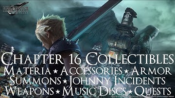 Final Fantasy 7 Remake - Chapter 16 Collectibles Walkthrough