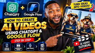 How to Create AI Videos with ChatGPT & Google Flow — Full Tutorial