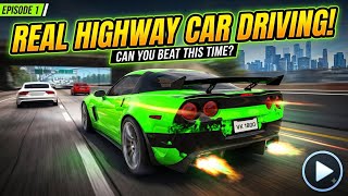 REAL HIGHWAY CAR DRIVING! 🏎️ | High-Speed Traffic Overtake Gameplay  screenshot 3