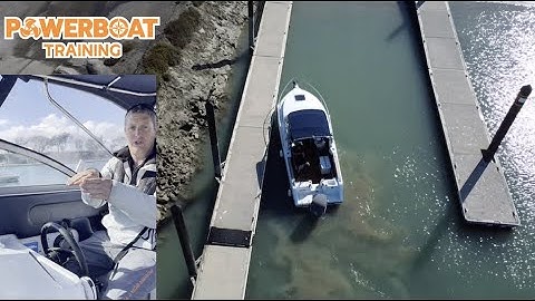 How to maintain control of a boat while the wind is pushing you towards the dock