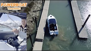 How to maintain control of a boat while the wind is pushing you towards the dock