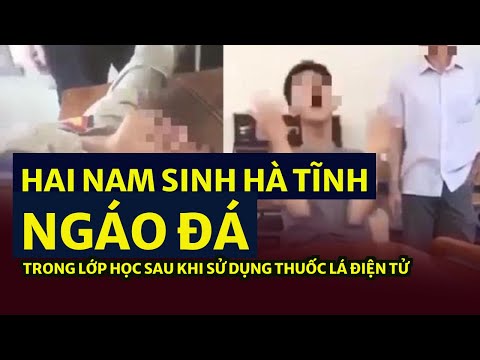 Video Hai nam sinh Hà Tĩnh 'ngáo đá' trong lớp học sau khi... - YouTube