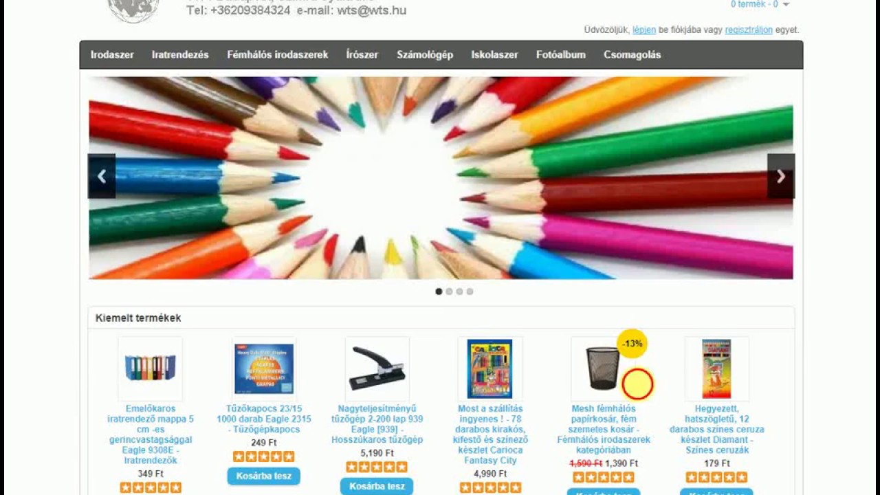 Irodaszer webáruház