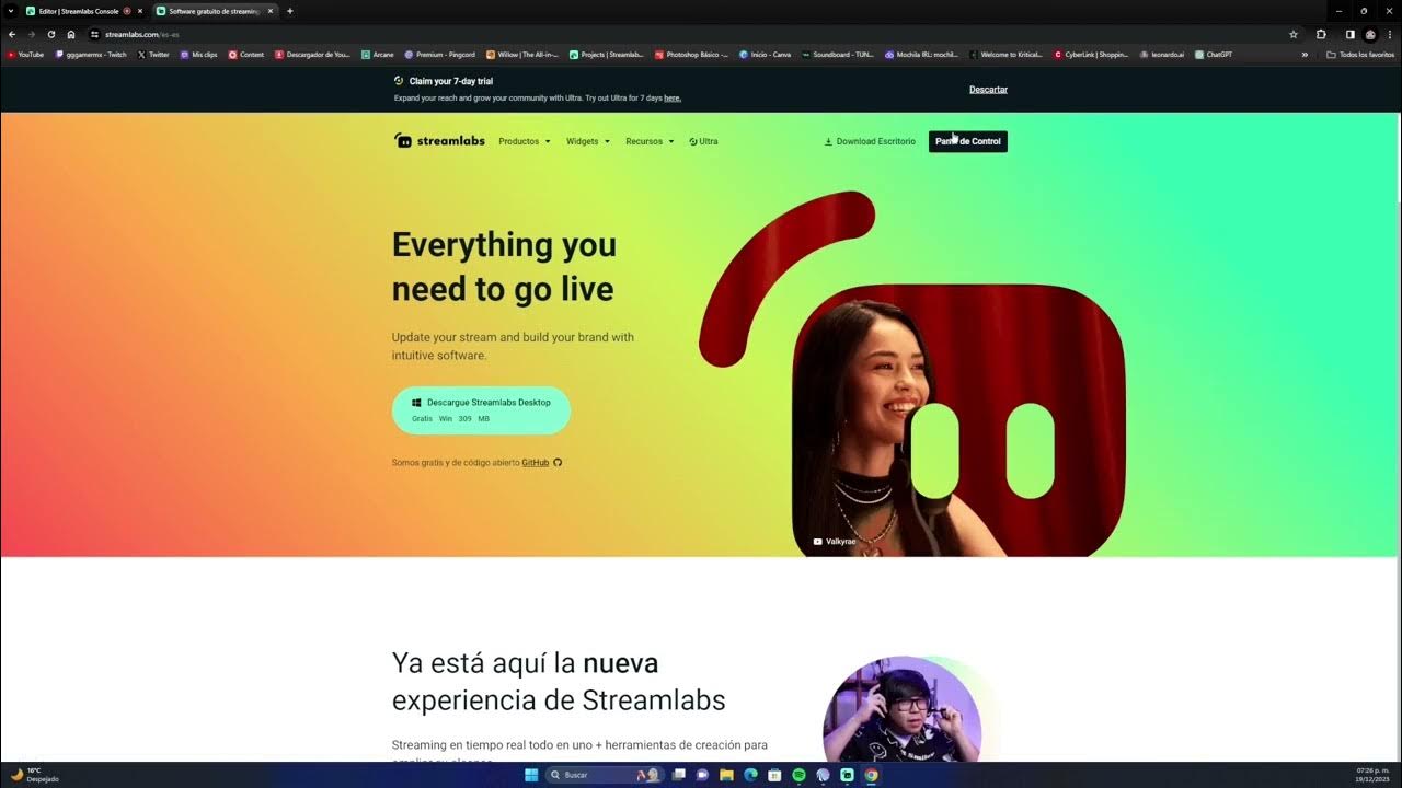 Como hacer streaming sin capturadora con streamlabs console youtube