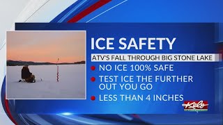 Safety tips for navigating thin ice on Big Stone Lake