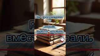 Не проповедник – рифма вместо морали.