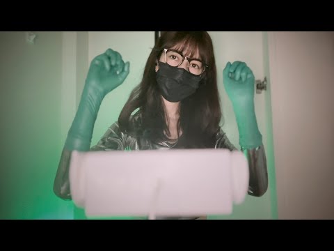 [ASMR] お盆の疲れに！ジェル手術用ゴム手袋マッサージ / Gel Surgical Rubber Gloves Massage