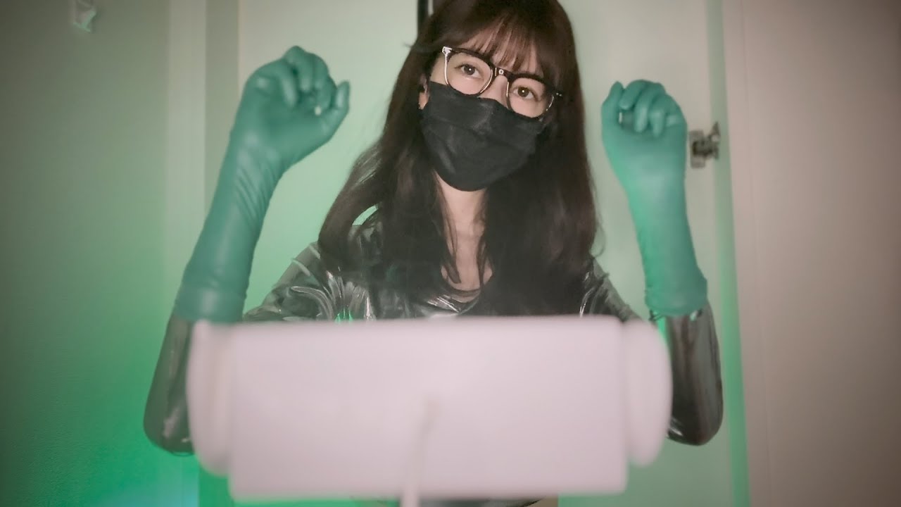 [ASMR] Гелевый массаж в хирургических резиновых перчатках