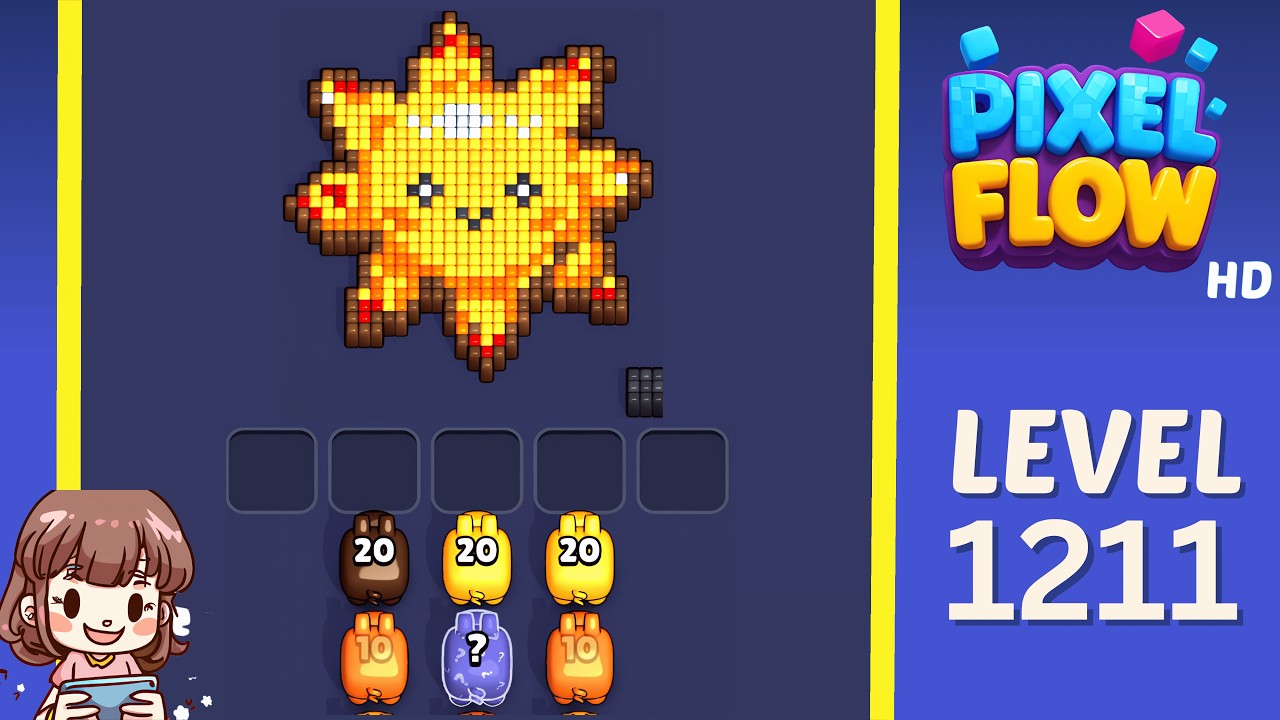 Pixel Flow Level 1211 Solution Walkthrough - YouTube