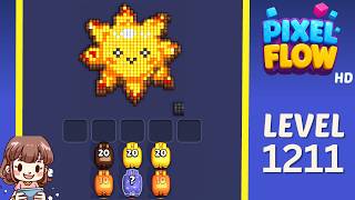 Pixel Flow Level 1211 Solution Walkthrough