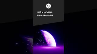 UE5 Niagara || Slash Projectile || #gamedevelopment #ue5niagara #ue4niagara #gameengine