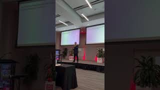 Ilya Popov presenting ComeBack Mobility at the TechFuel Pitch Competition 2026.