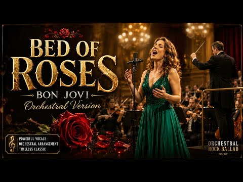 Bed Of Roses - Bon Jovi (Lyric Videos) Orchestral Cover | Bleedorchestra