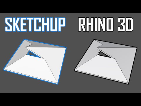 Rhino + SketchUp I Roof Tutorial I by Shinta Hamada Architects