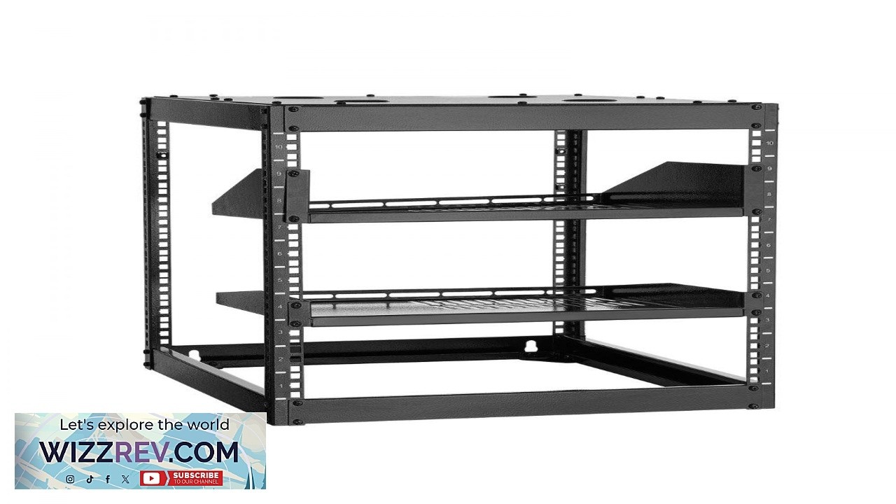 VEVOR 10U Open Frame Network Rack 23 in Depth Wall Mounted or