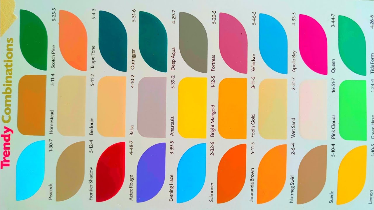 latest colour combination chart indigo interior emulsion series ...