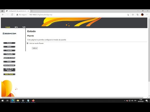 Sagemcom [email protected] 3686 activar el bridge cuando esta oculto por la Operadora del servicio de internet