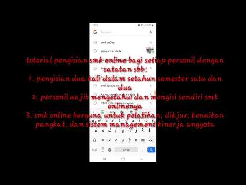 Cara mengisi SMK online untuk anggota polri