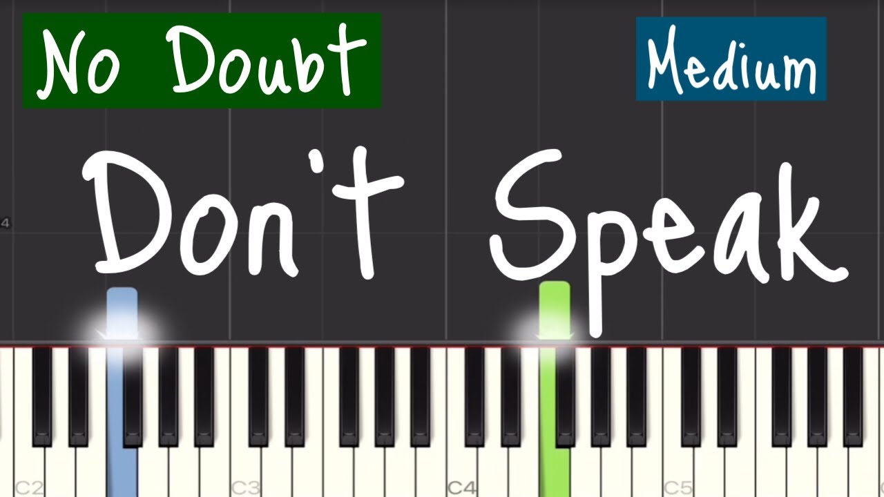 No Doubt - Don’t Speak Piano Tutorial | Medium