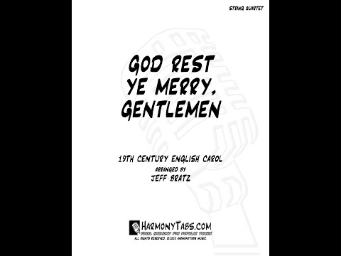 God Rest Ye Merry, Gentlemen (Violin, Violin, Viola, Cello) - 19th Century English Carol
