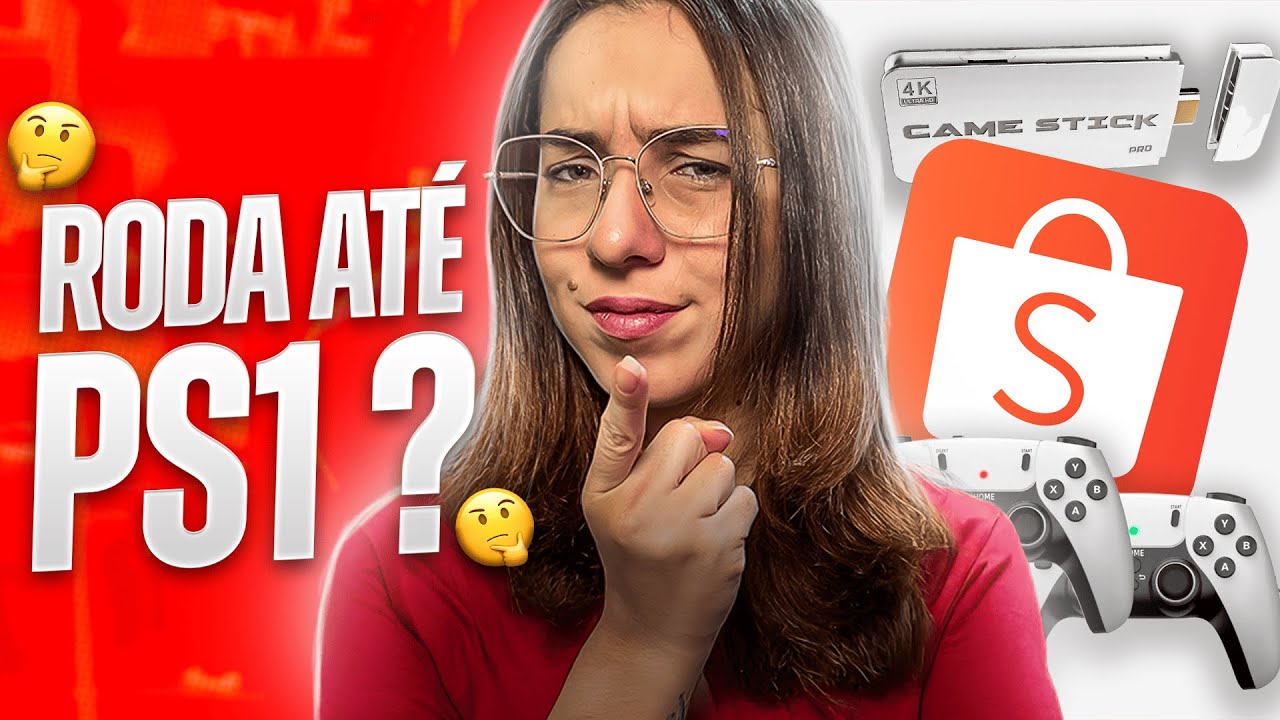 Comprei o FAMOSO GAME STICK da SHOPEE! (Roda PS1?)