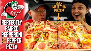 Sean Worked A Shift At Jet's Pizza?! | We Created The Perfectly Paired Pepperoni & Pepper Pizza 🍕👨‍🍳