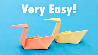 Sticky Note Origami Easy Swan  Postit Origami  Origami Swan Easy Tutorial Step  by Step