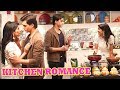 Yeh rishta on location  naira  kartiks chocolatey romance in kitchen interrupted by luv kush