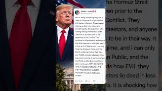 Trump Accuses Iran of Driving Up Oil Prices Before Midterms