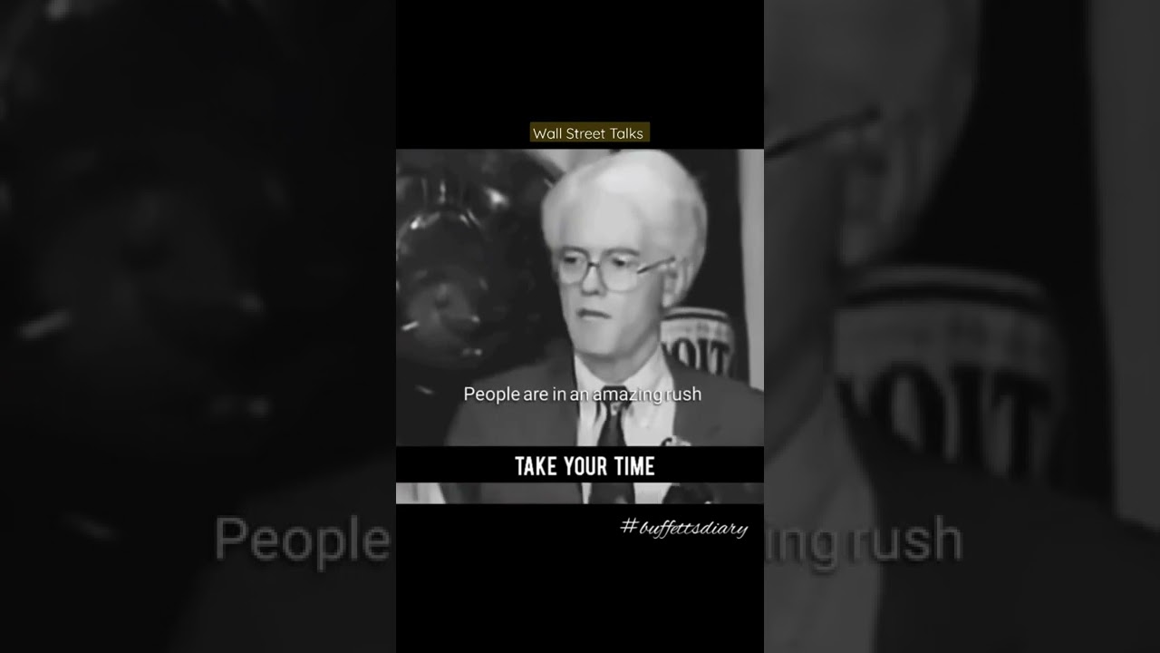 Don't Rush Into Buying 