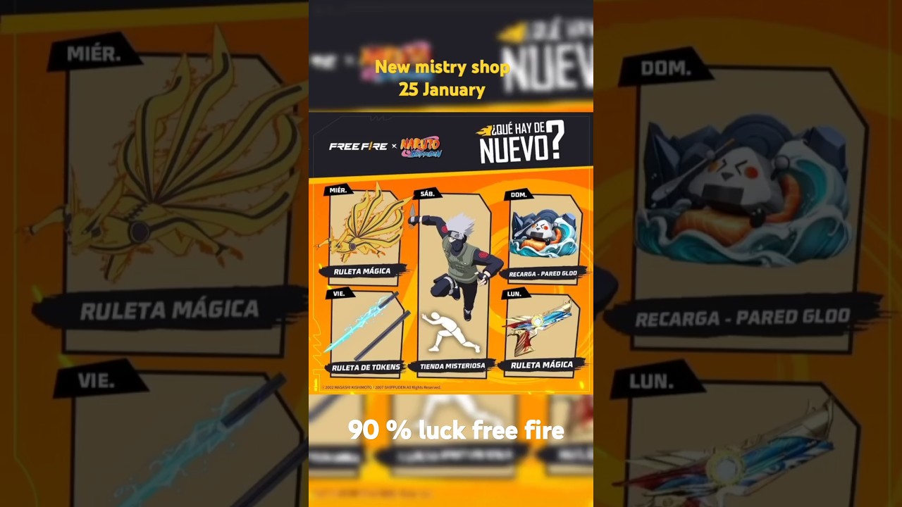 25 January Highlights: What’s New in the Mistry Shop for Free Fire Fans ❌️❌️