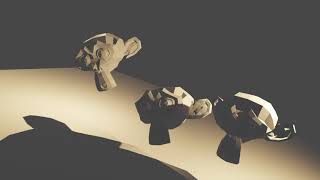Blender Monkey 3D Animations in Different Speeds