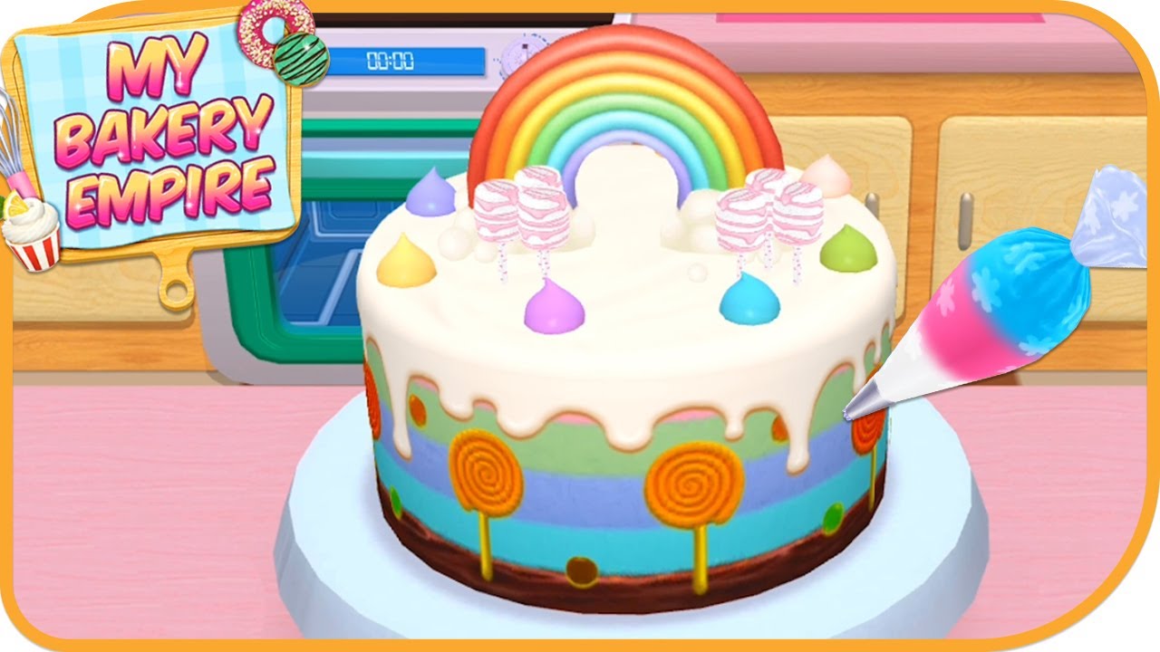 My Bakery Empire-Panggang, Hiasi & Sajikan Kue - Rainbow Cake Challenge | Fun Kids Game | HayDay